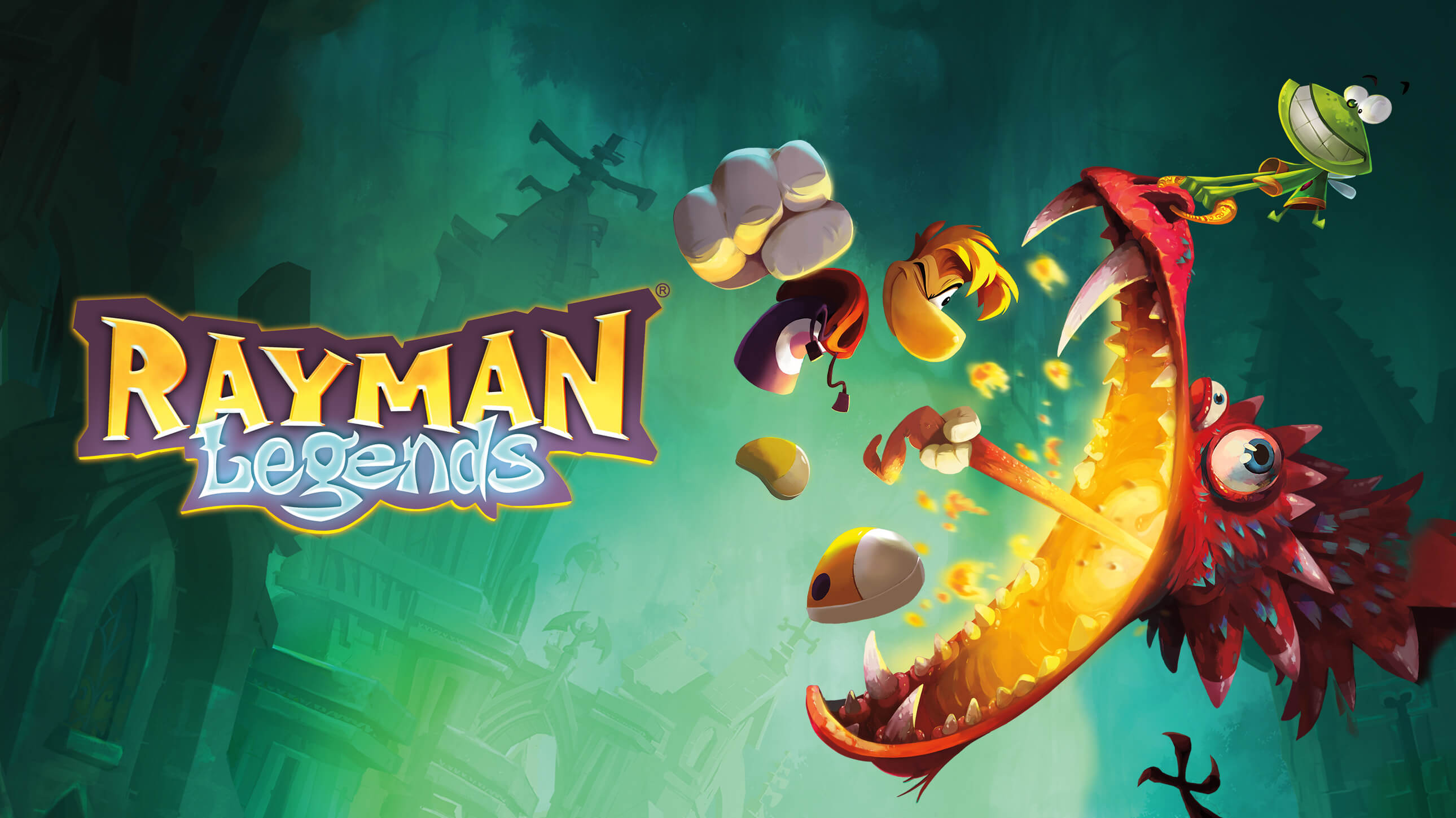 Logo e personagem Rayman, criação Ubisoft